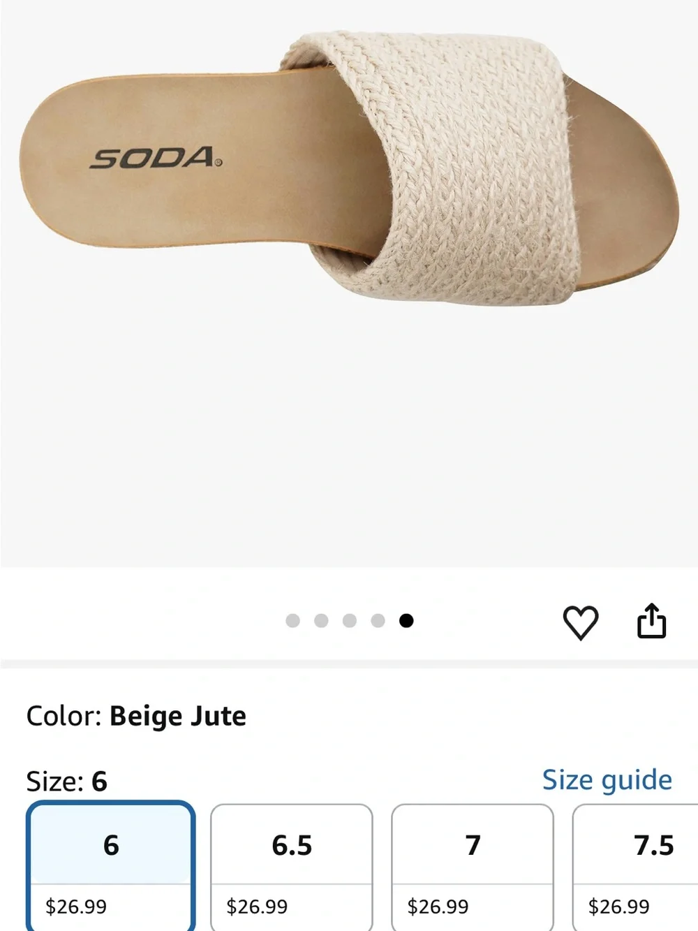 Soda Women’s Open Toe Platform Wedge Heel Raffia Espadrille Sandal